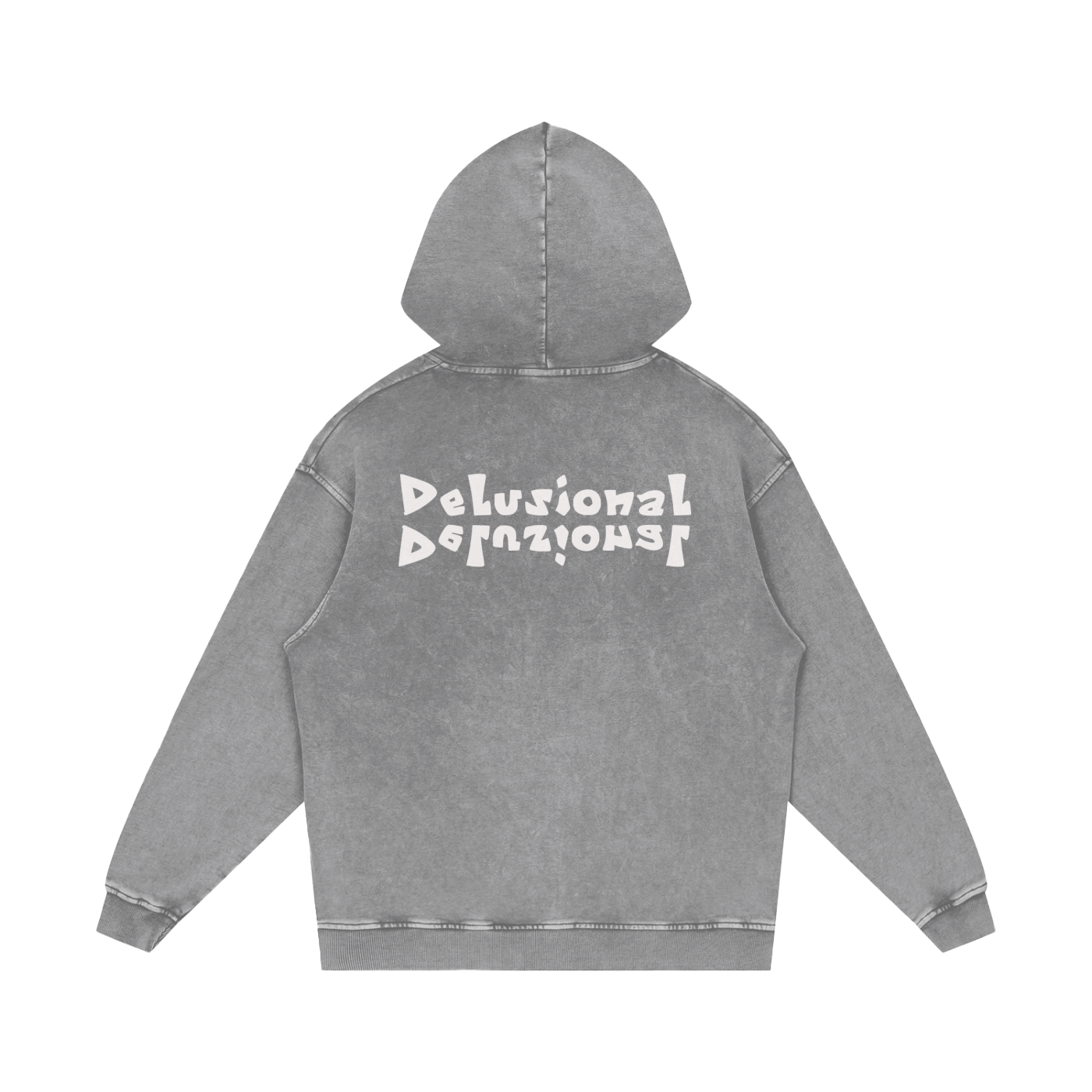 Snow Washed Loose Cotton Hoodie