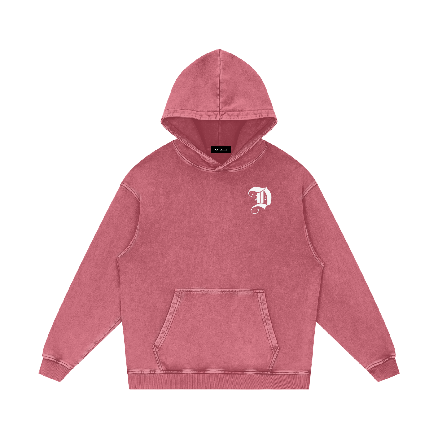 Snow Washed Loose Cotton Hoodie