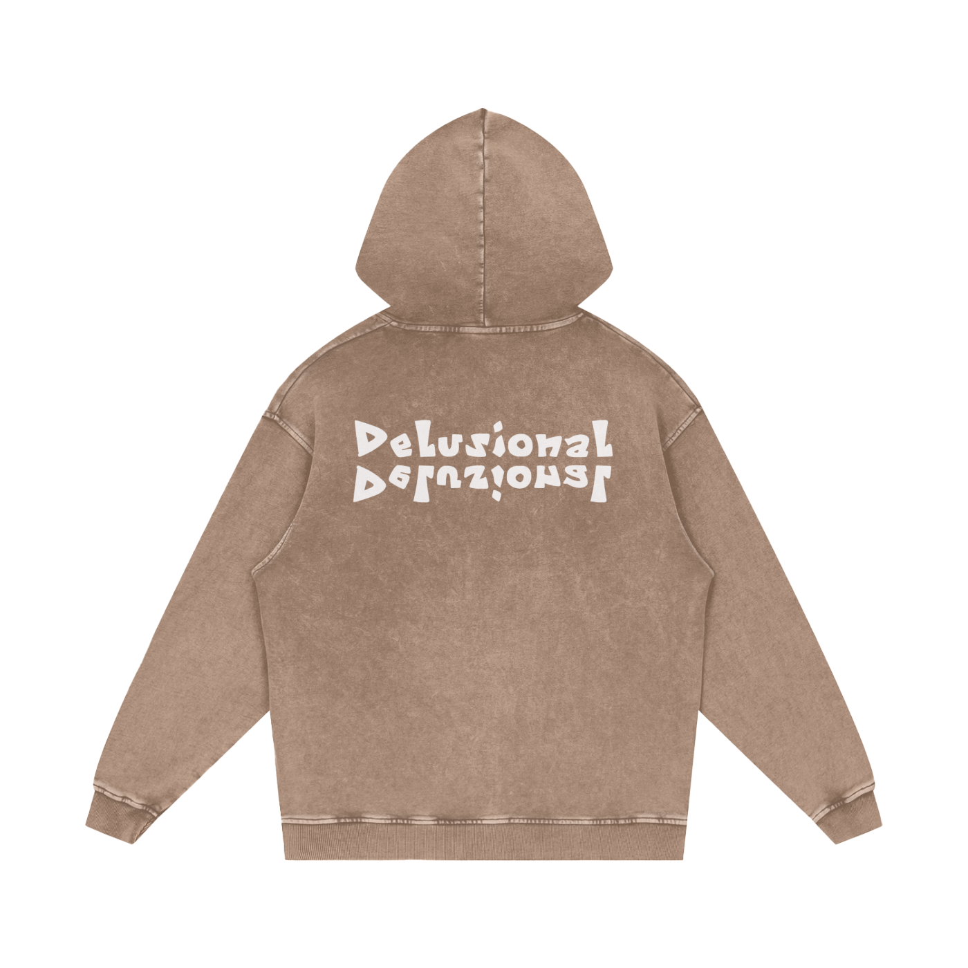 Snow Washed Loose Cotton Hoodie