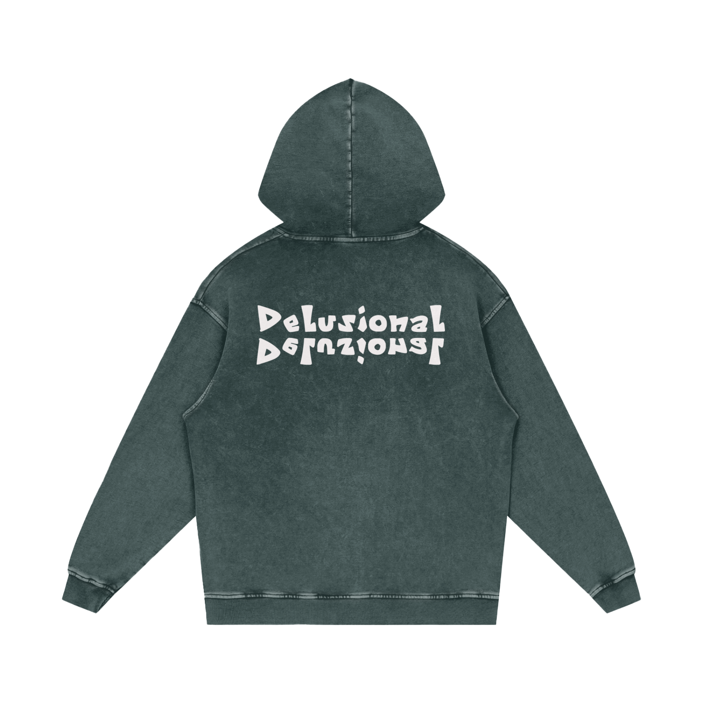 Snow Washed Loose Cotton Hoodie