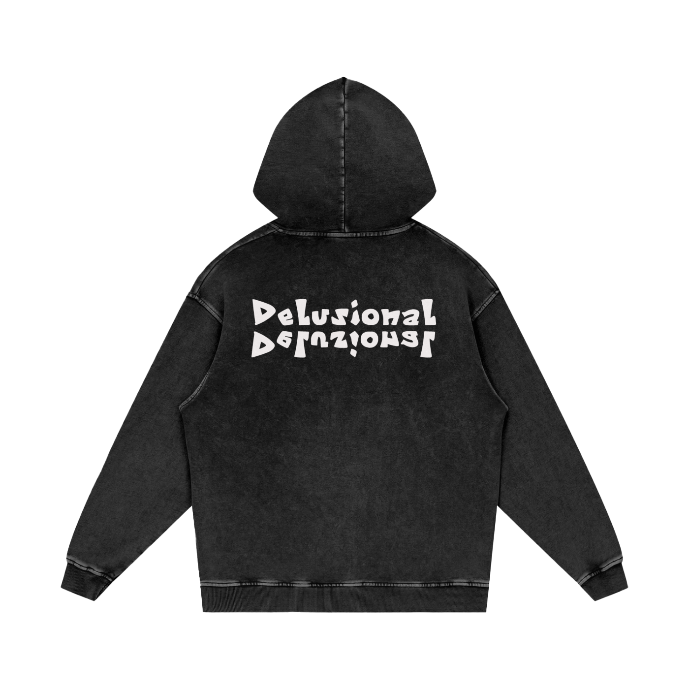 Snow Washed Loose Cotton Hoodie