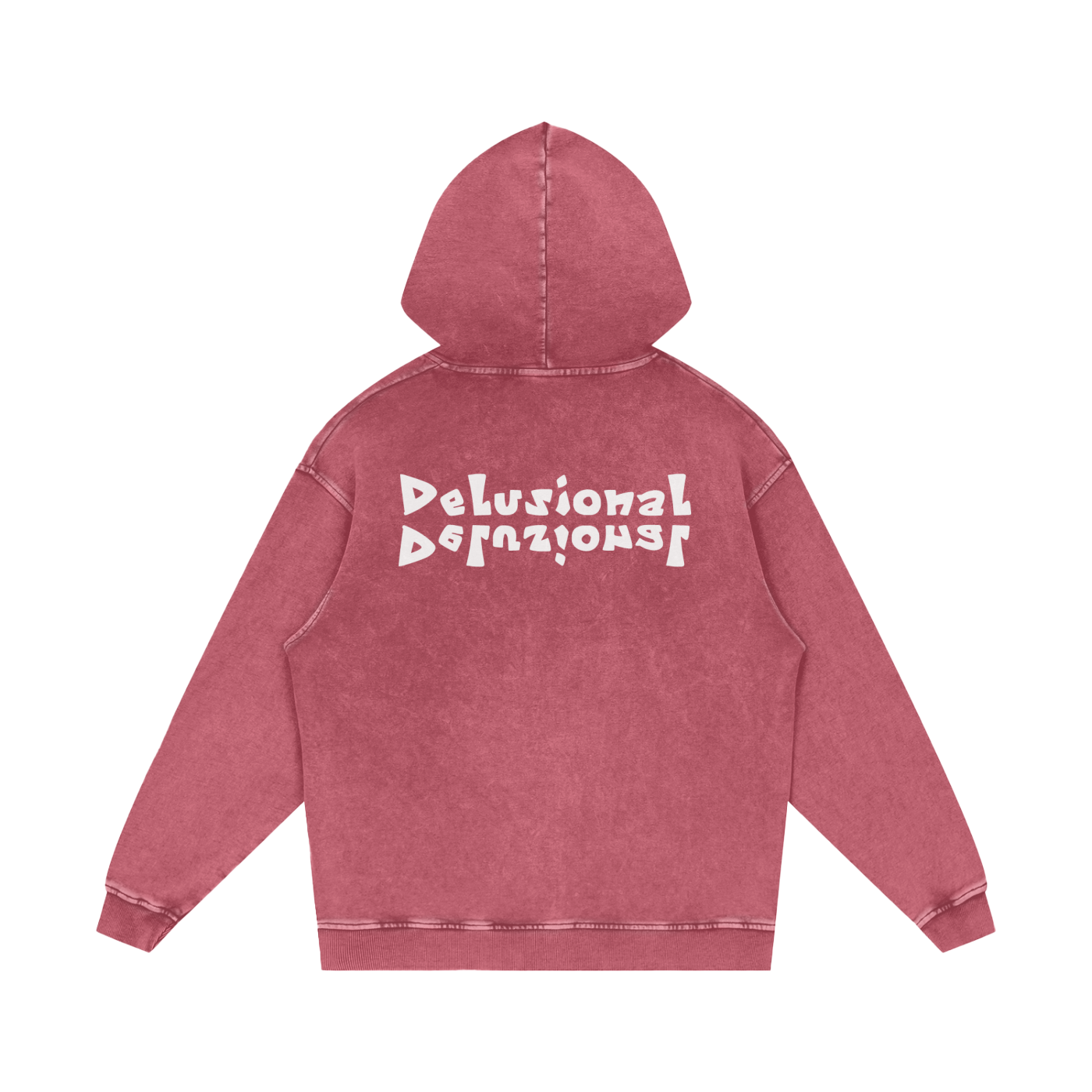 Snow Washed Loose Cotton Hoodie