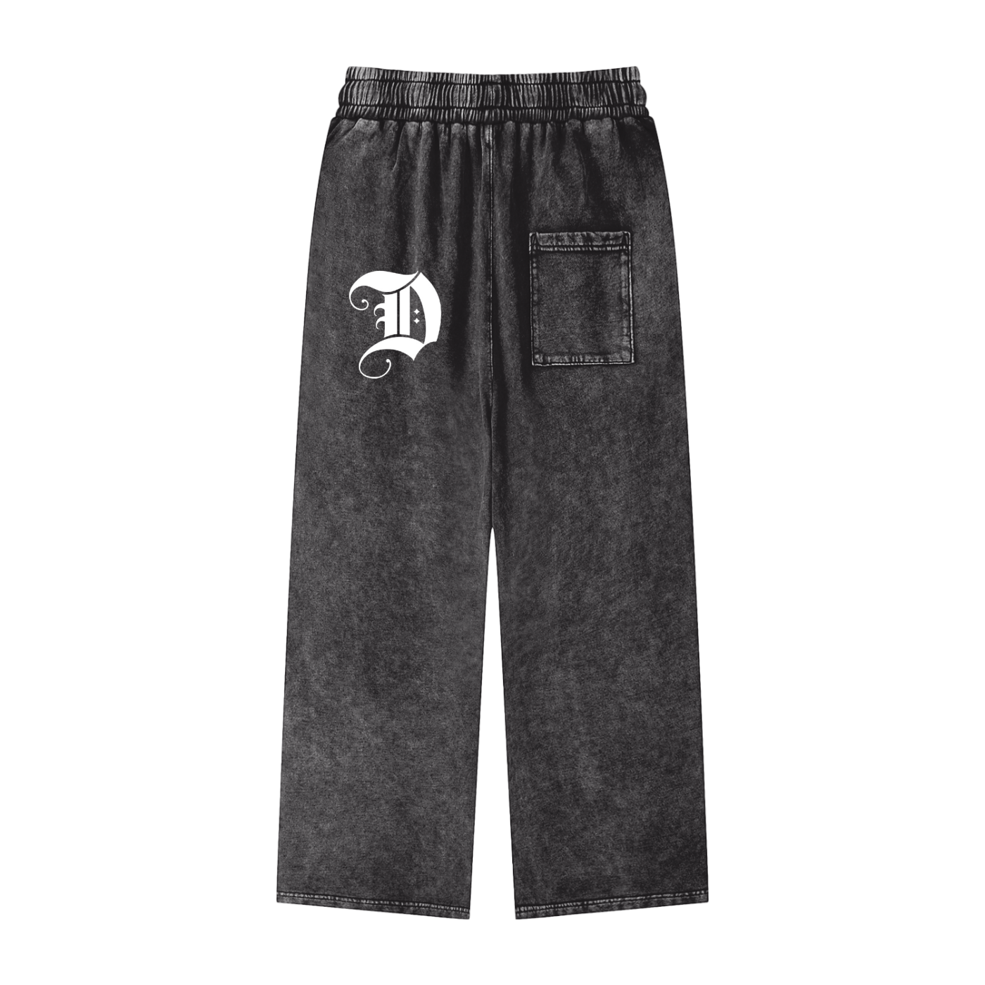 Snow Washed Straight Leg Pants
