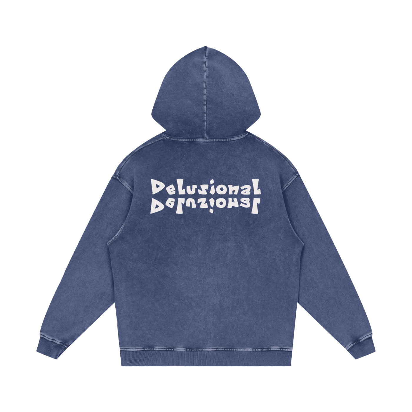 Snow Washed Loose Cotton Hoodie